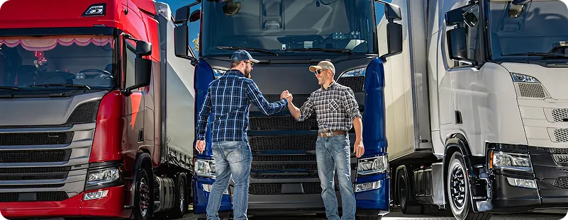 Two men shaking hands